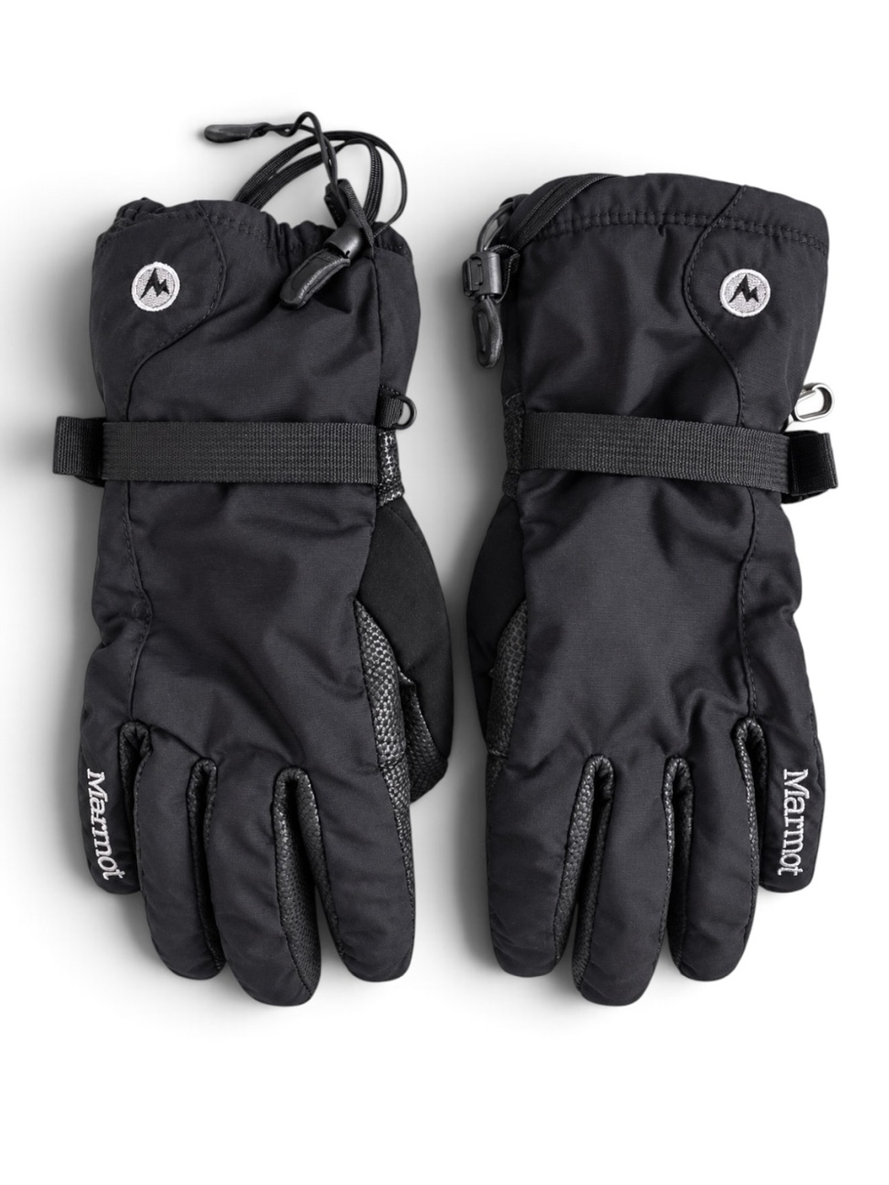 Marmot Randonnee Gore-Tex Black Ski Gloves Leather Palm Large